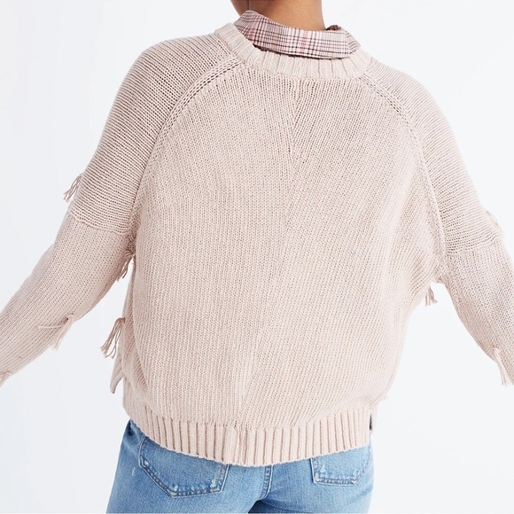 Madewell Tassel Pullover Sweater Sz M - Picture 6 of 9